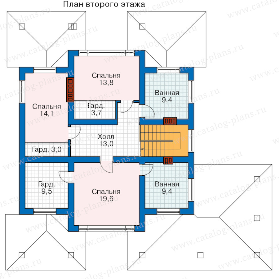 План 2-этажа проекта 46-02G