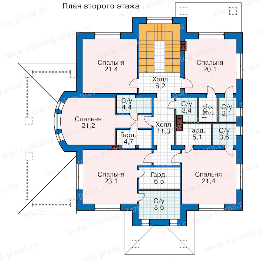 План 2-этажа проекта 64-59ML