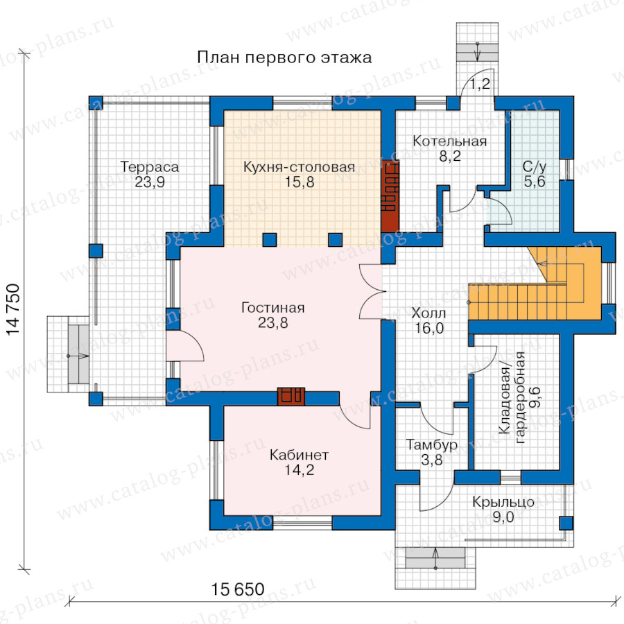 План 1-этажа проекта 57-00FB