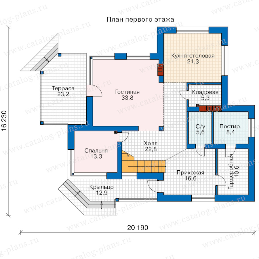 План 1-этажа проекта 40-94ADGL