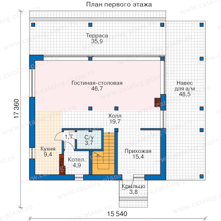 План 1-этажа проекта 62-71BSE