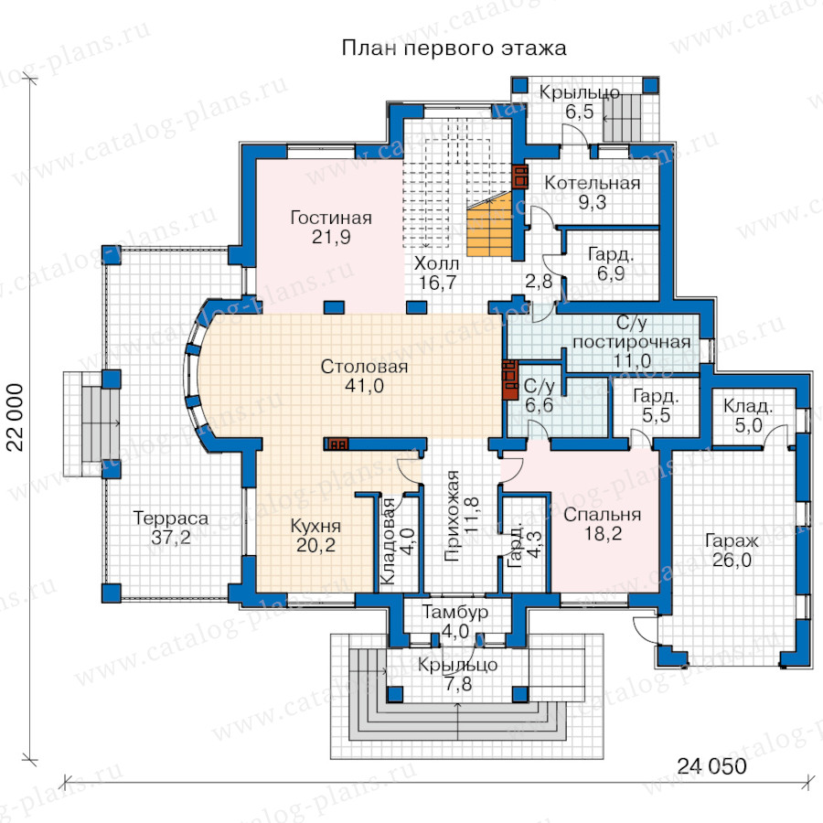 План 1-этажа проекта 64-59B