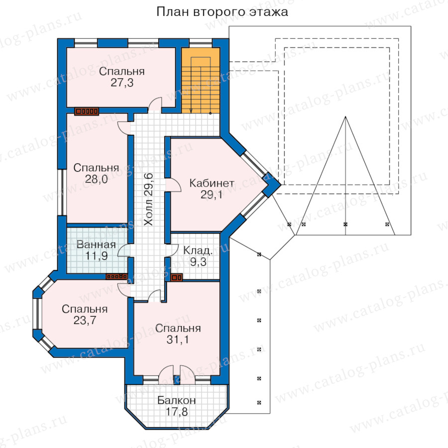 План 3-этажа проекта 62-91AK1L