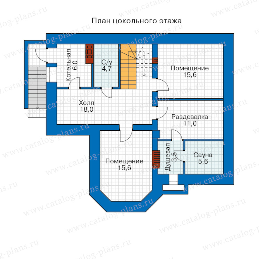 План 1-этажа проекта 57-27FBK1L