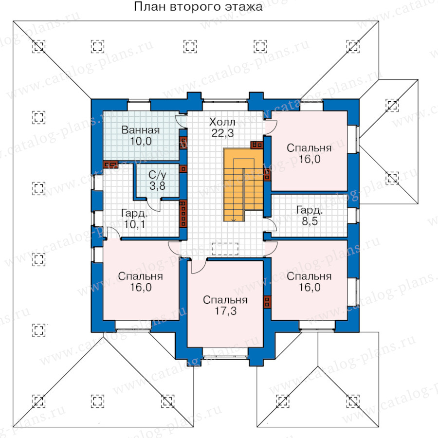 План 3-этажа проекта 45-64NDAGL