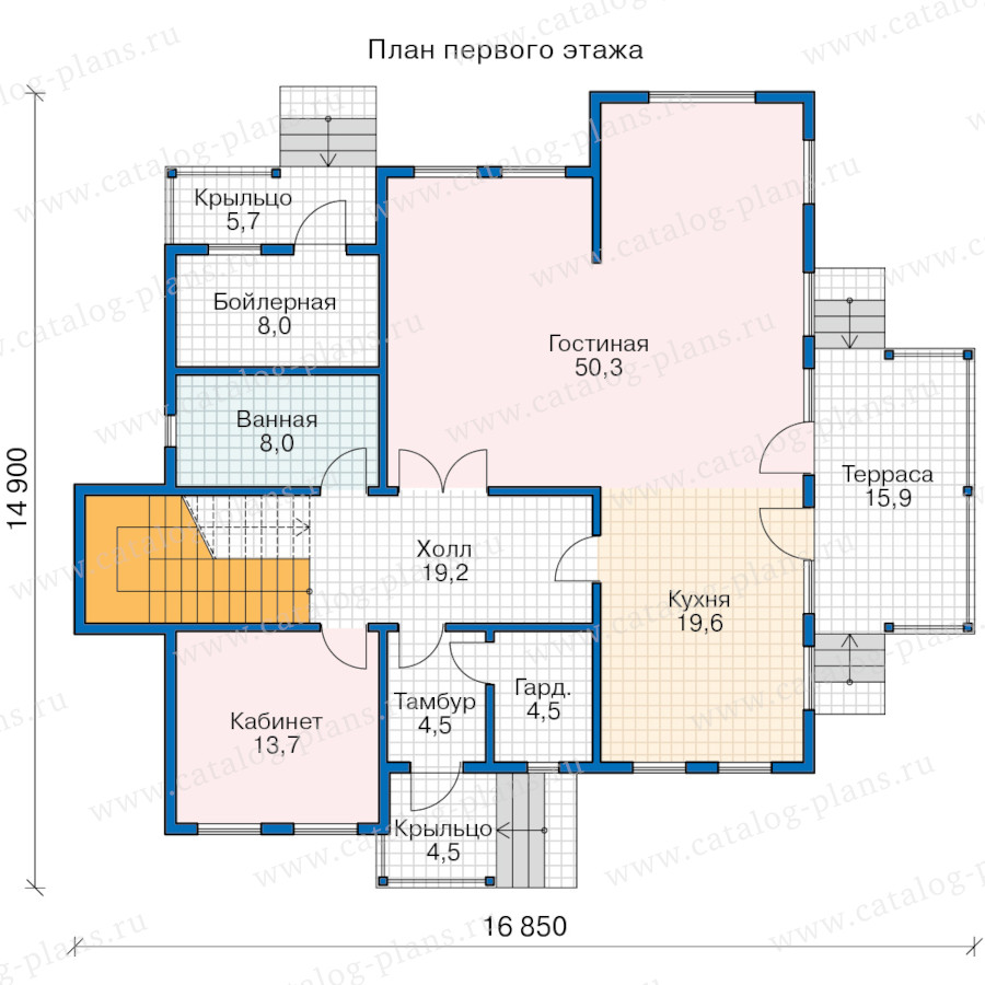 План 1-этажа проекта 13-02X