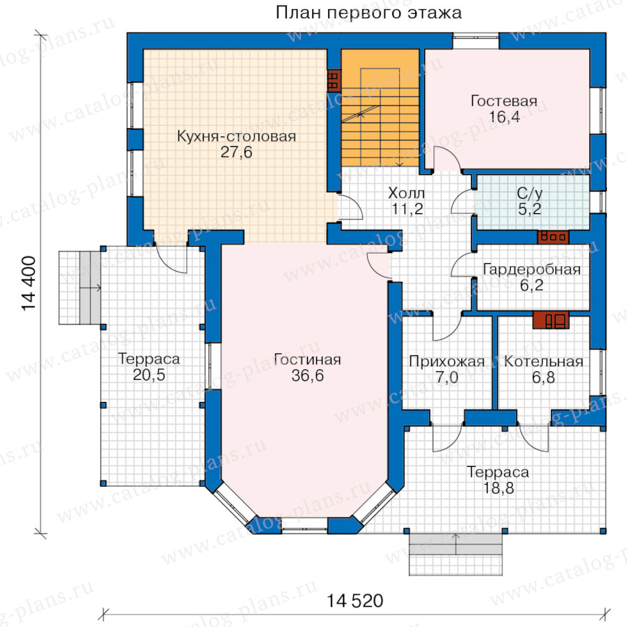 План 2-этажа проекта 40-05AB