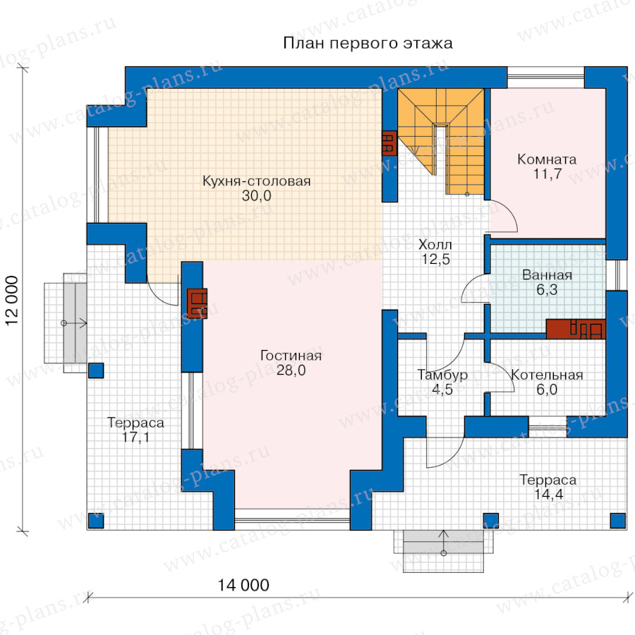 План 1-этажа проекта 40-61MGL