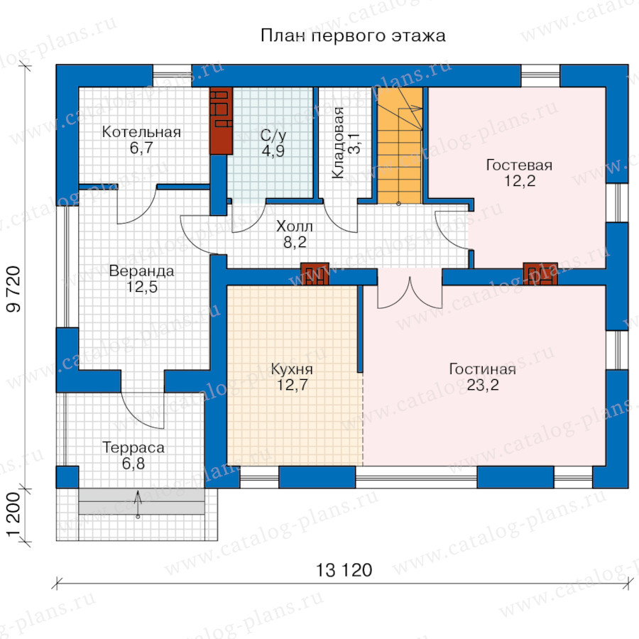 План 1-этажа проекта 57-26K1L
