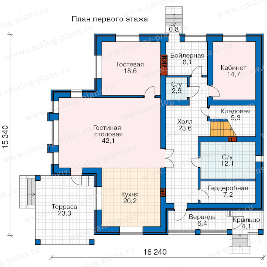 План 1-этажа проекта 48-24GHABL