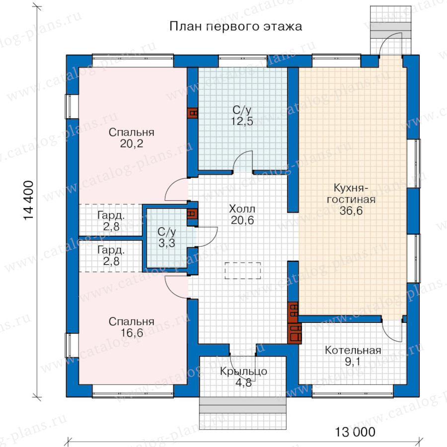 План 1-этажа проекта 63-61B