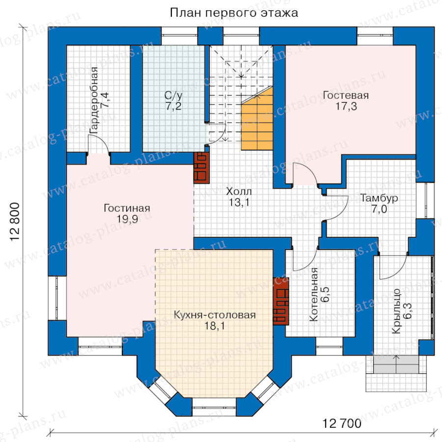План 1-этажа проекта 57-41BL