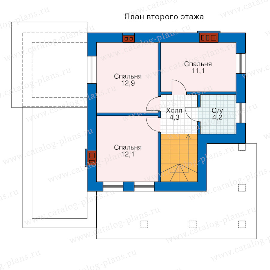 План 2-этажа проекта 48-20T