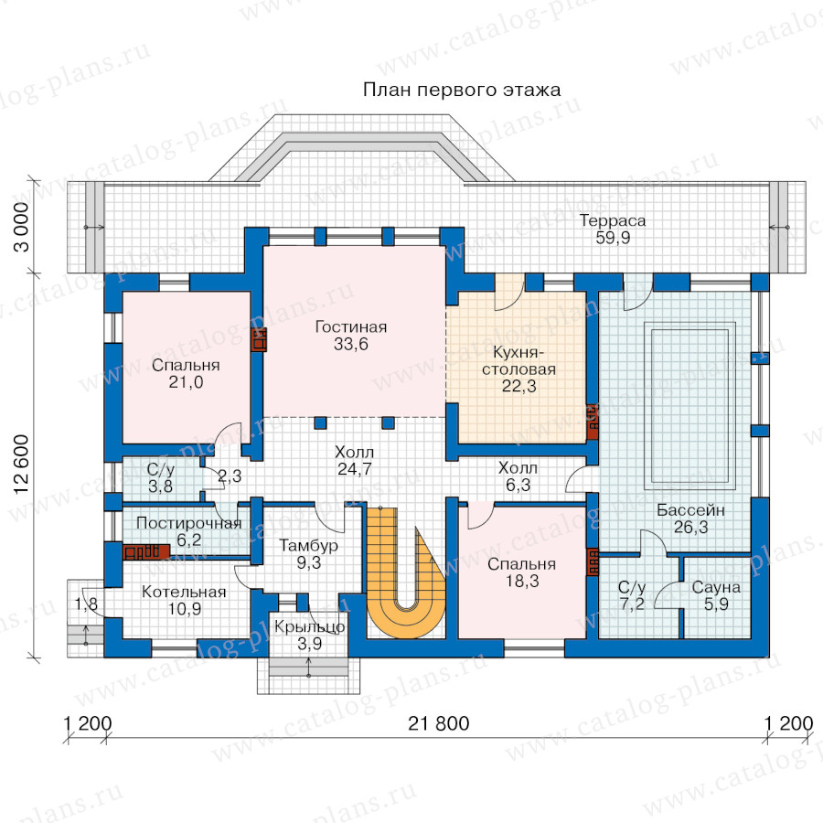 План 1-этажа проекта 62-11A
