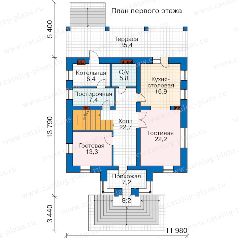 План 2-этажа проекта 58-87FBKL