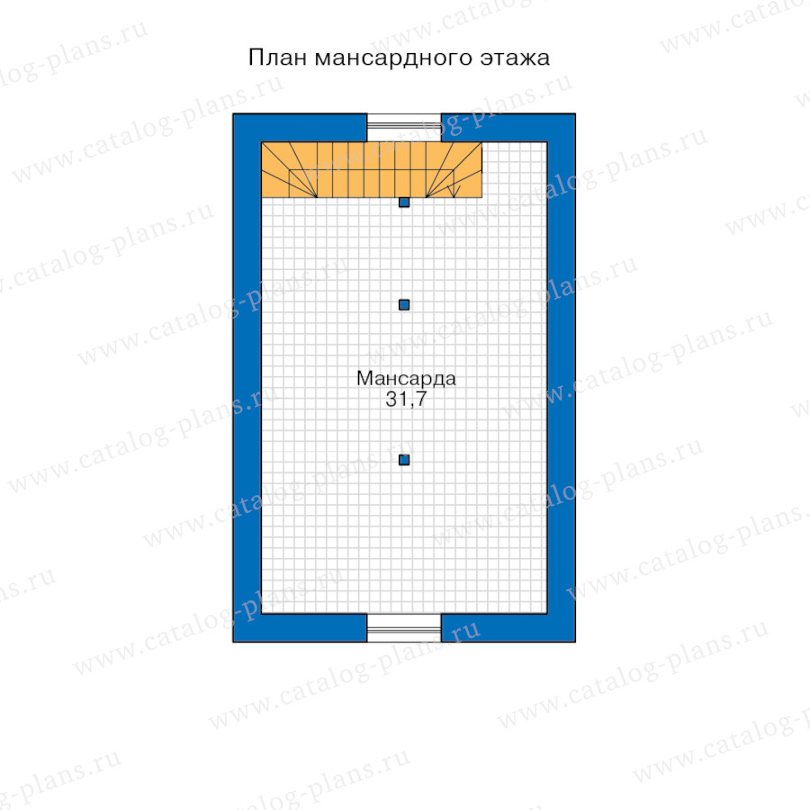 План 2-этажа проекта 91-43A