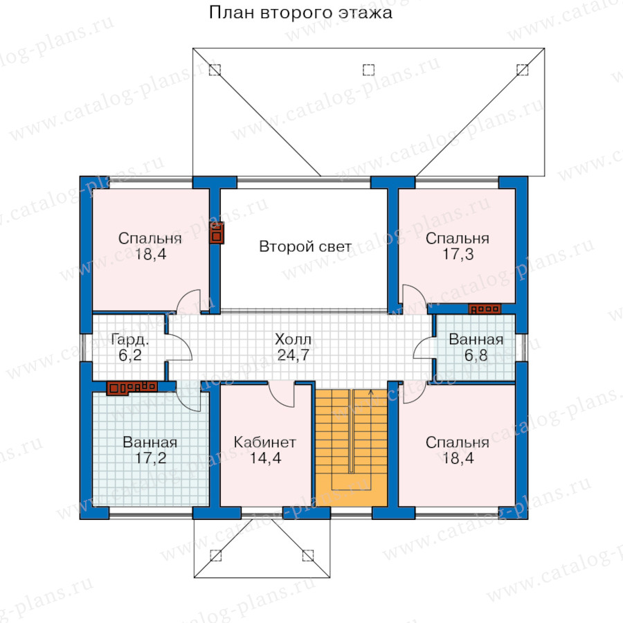 План 2-этажа проекта 62-11BAK2