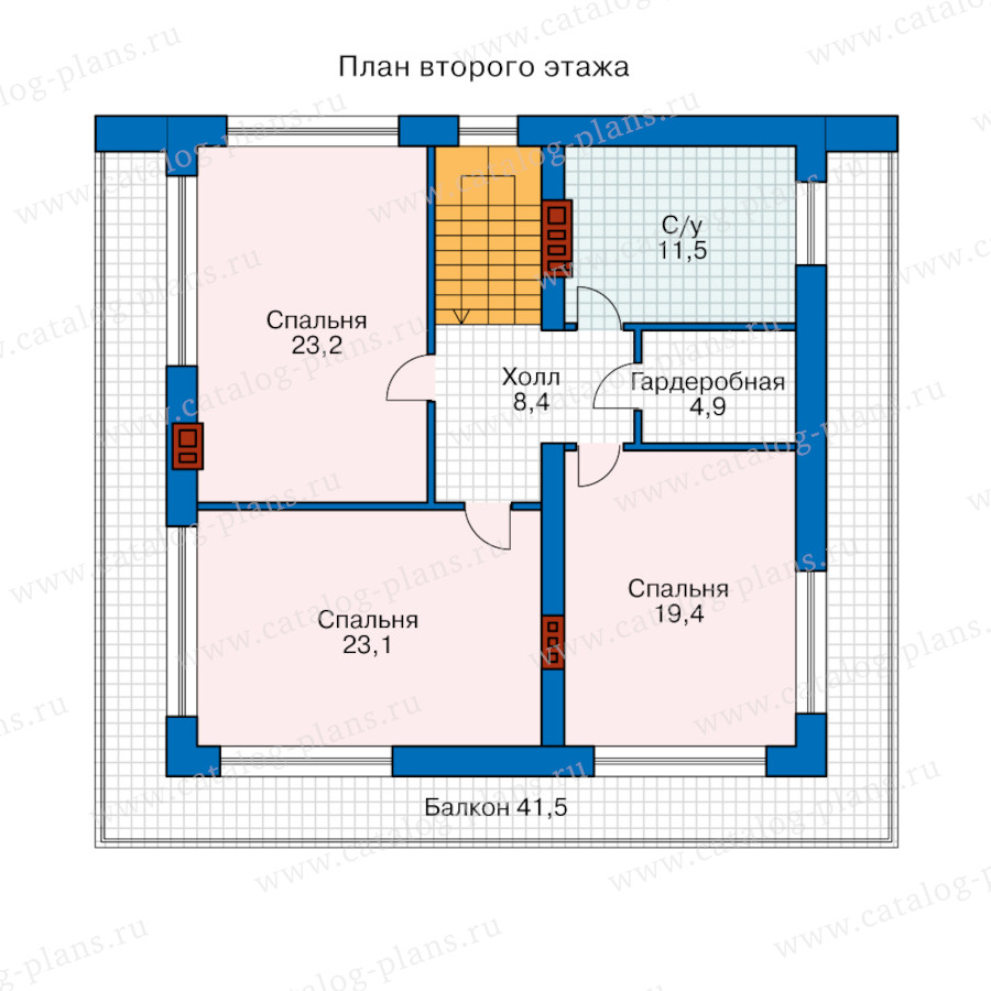 План 2-этажа проекта 46-51ABBK
