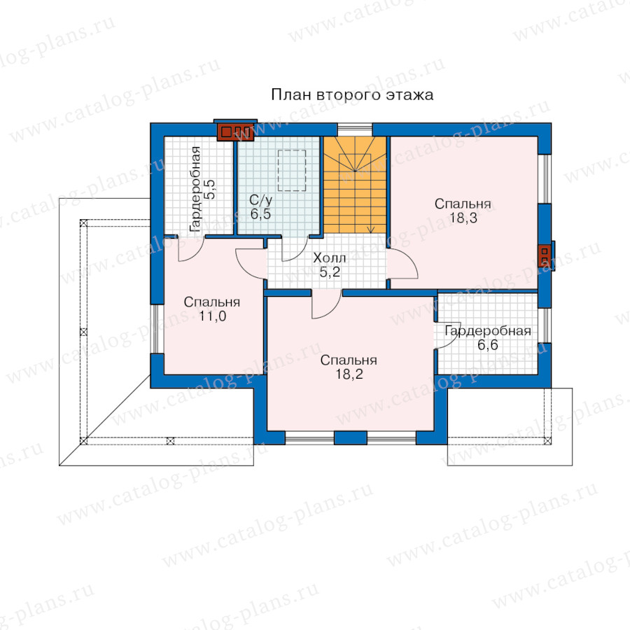 План 2-этажа проекта 58-79EAK1