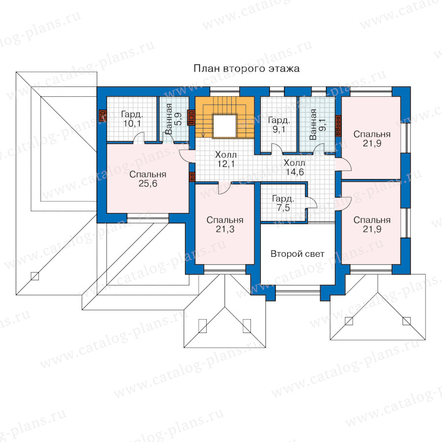 План 2-этажа проекта 45-64RABAGL