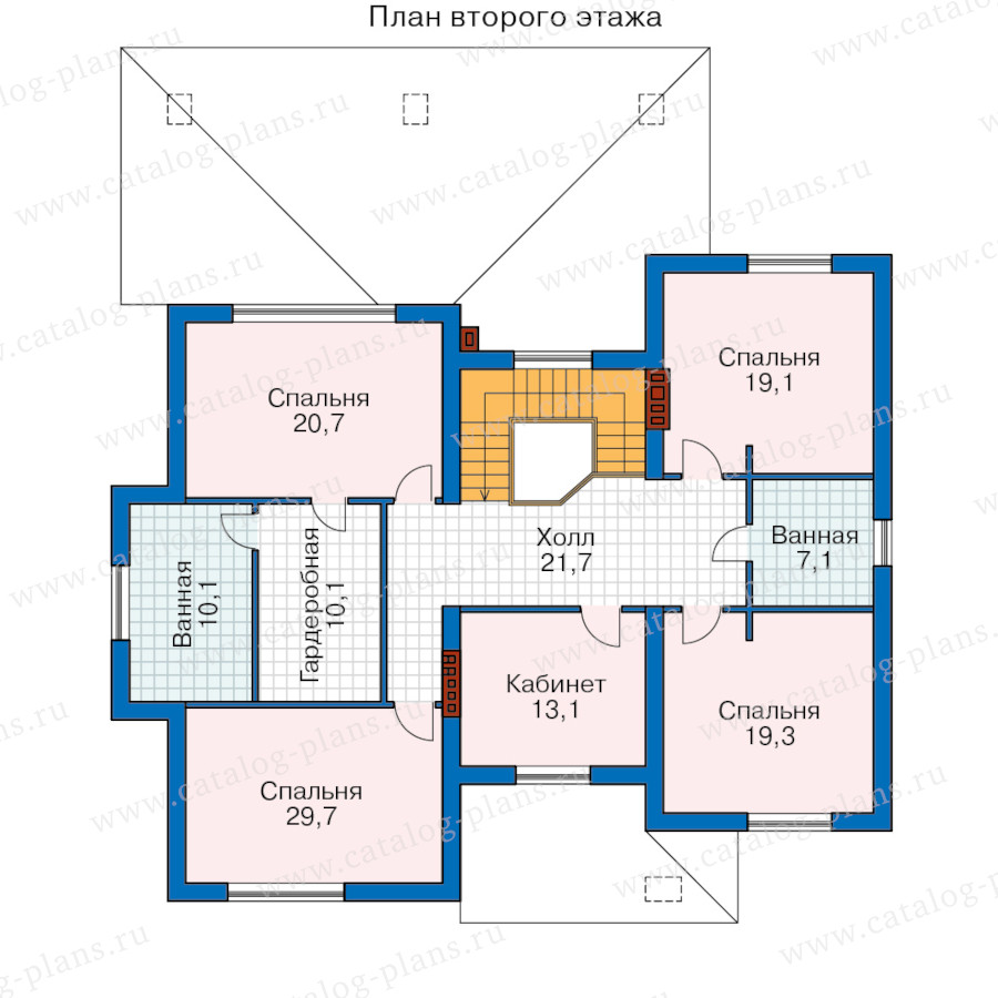 План 2-этажа проекта 46-08PK1