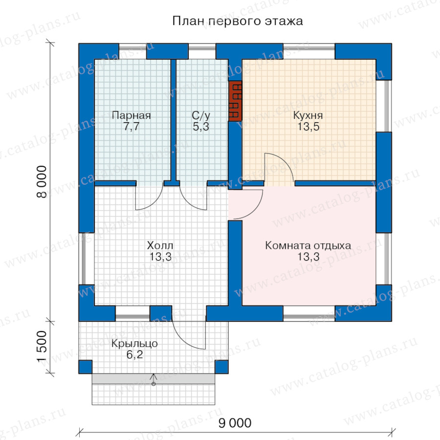 План 1-этажа проекта 46-22T