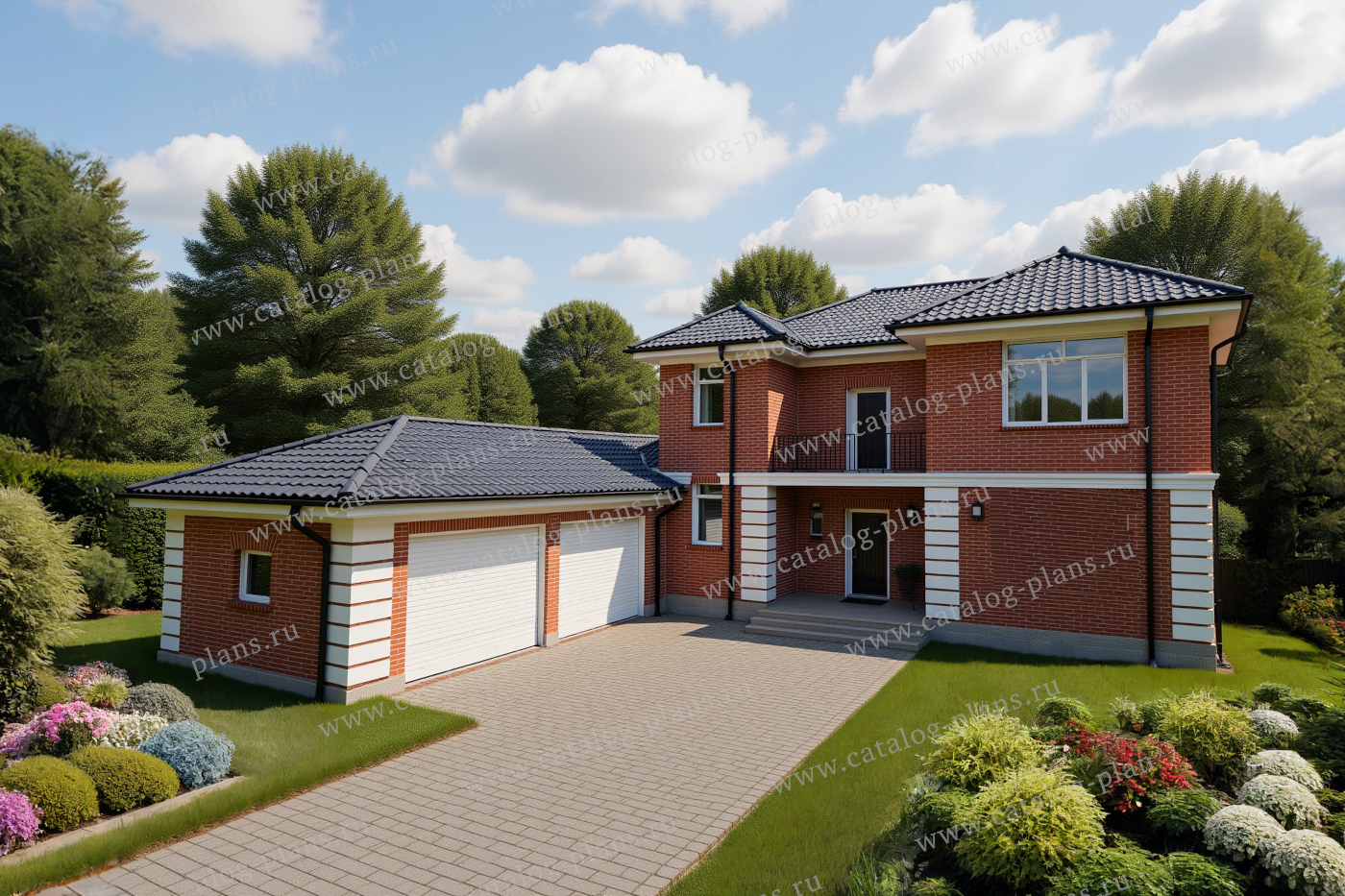 Проект жилой дом #40-36ABGL материал - , стиль классический