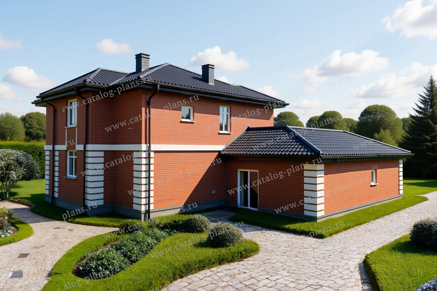 Проект жилой дом #40-36ABGL материал - , стиль классический