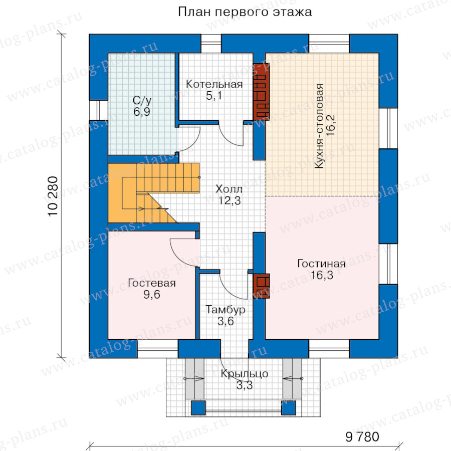 План 1-этажа проекта 40-04PBK2L