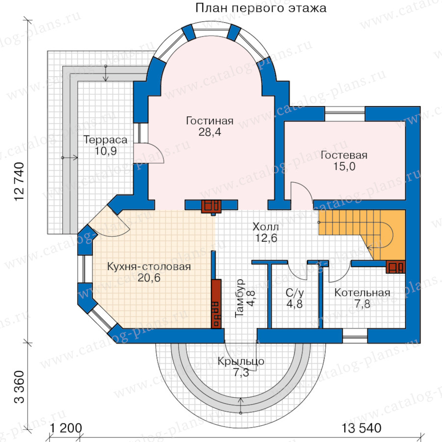 План 1-этажа проекта 40-75XAGL