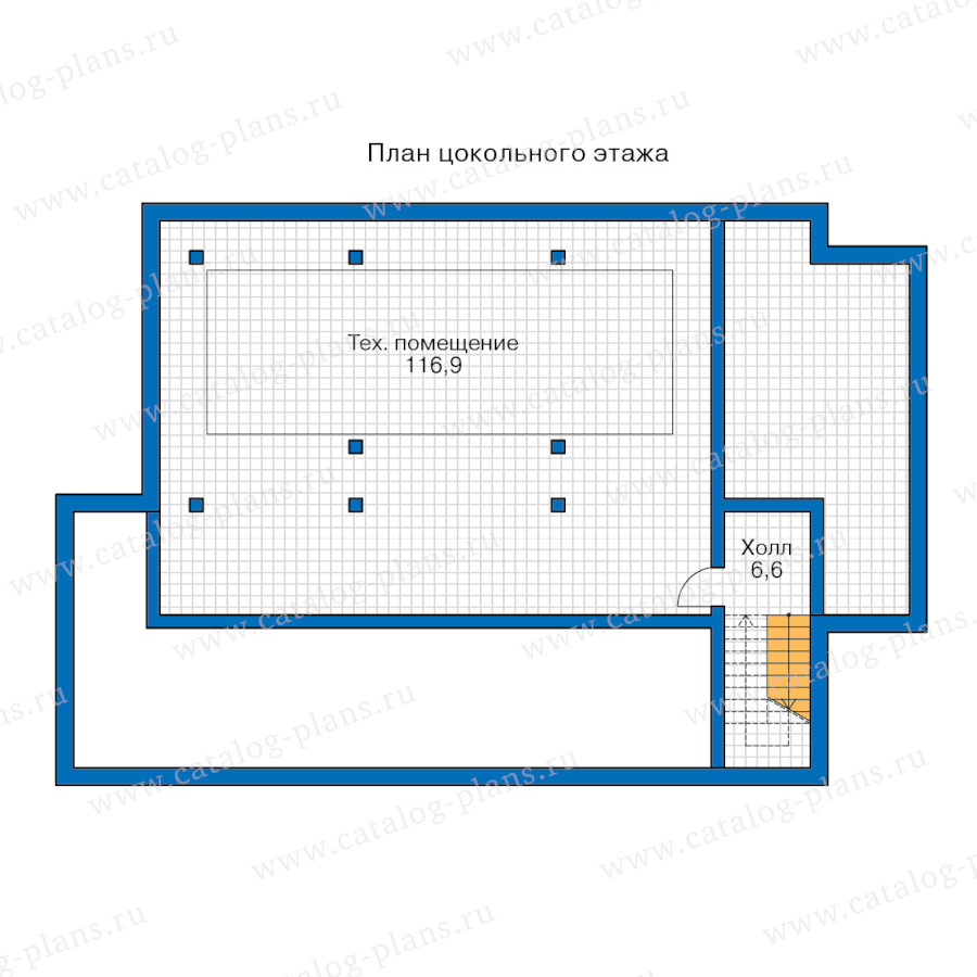 План 1-этажа проекта 68-70M