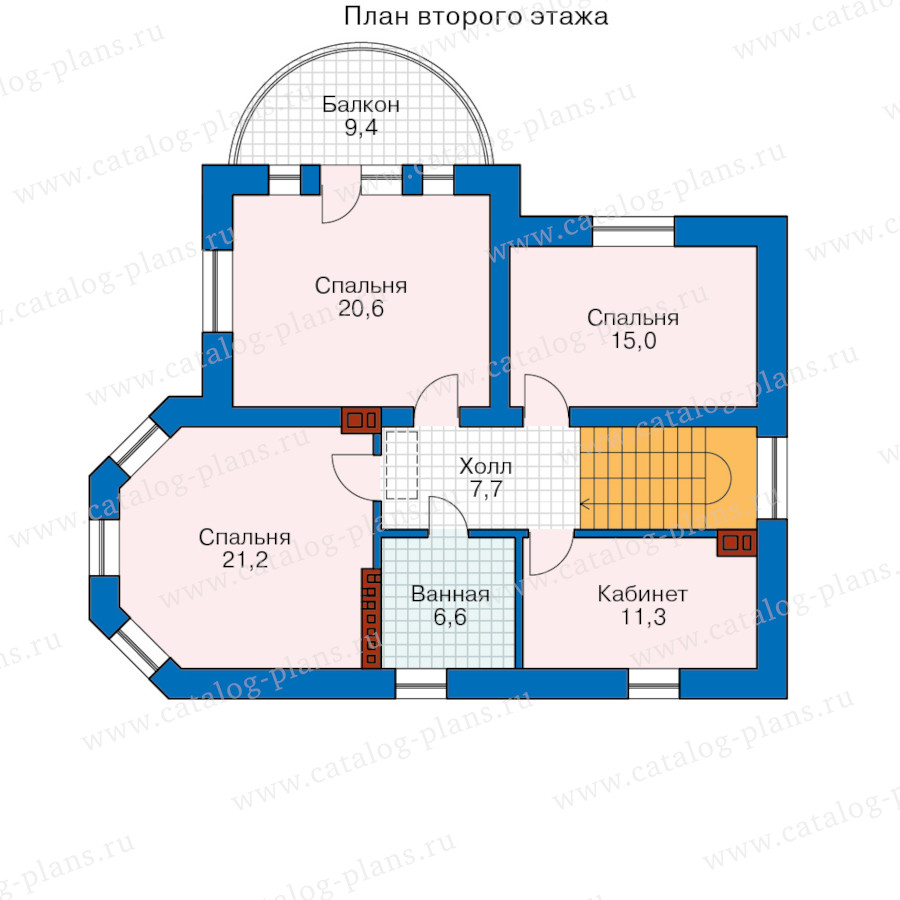План 2-этажа проекта 40-75XAGL
