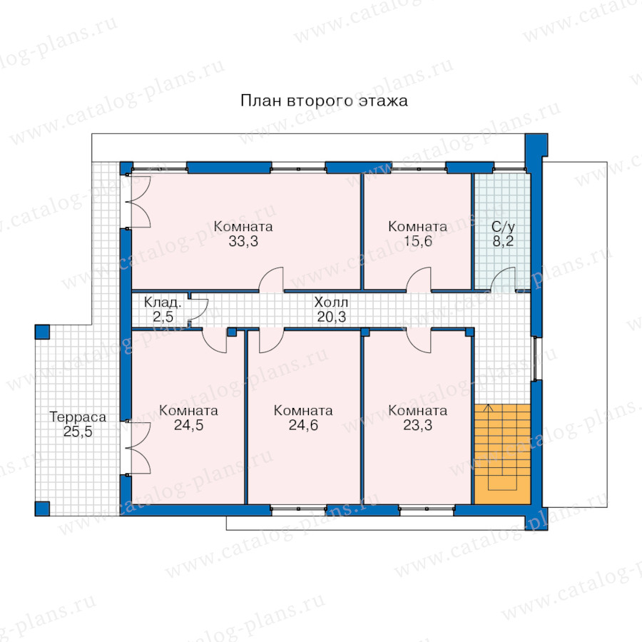 План 3-этажа проекта 68-70M