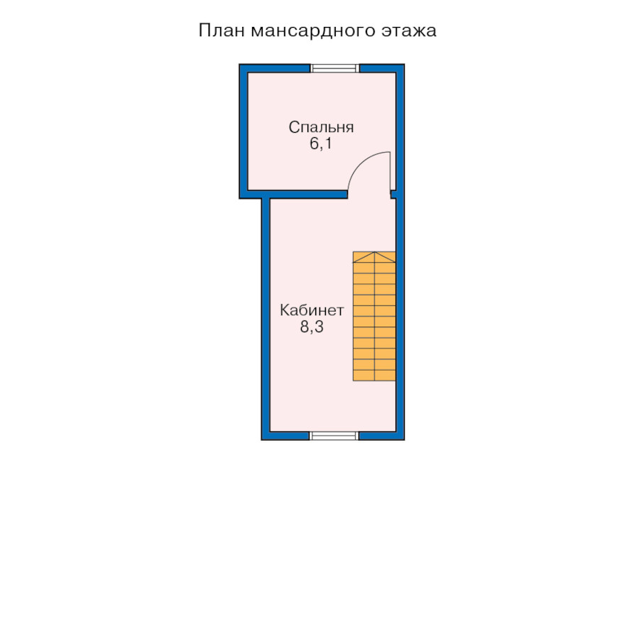 План 2-этажа проекта 70-99WIKING