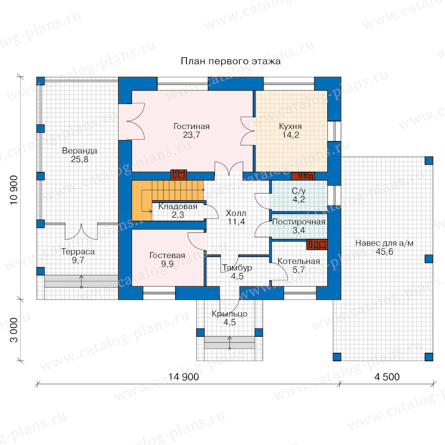 План 1-этажа проекта 57-05CABBGL