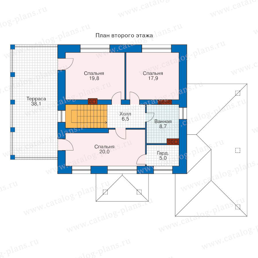 План 2-этажа проекта 57-05CABBGL