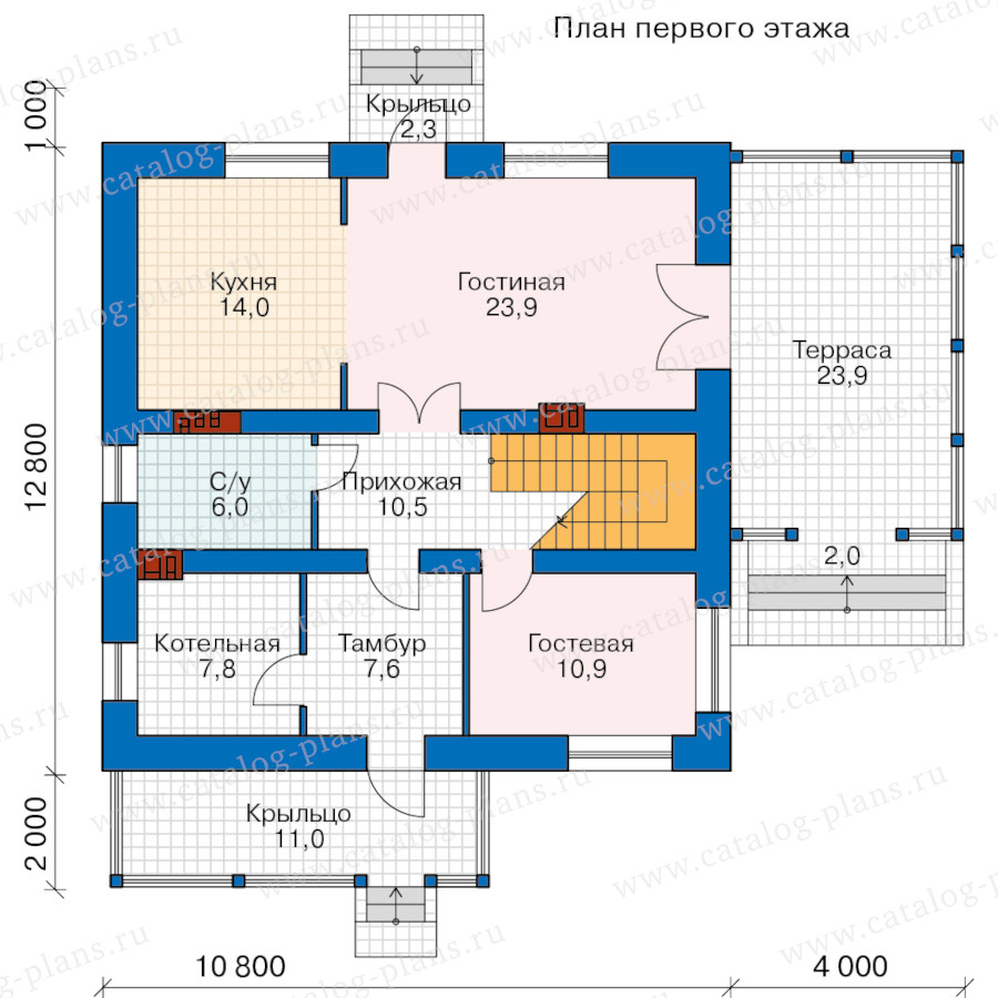 План 1-этажа проекта 57-05CABAGL