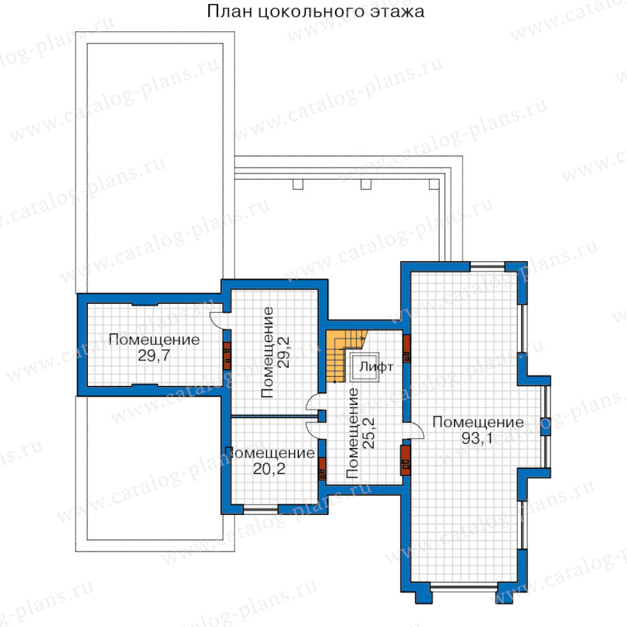План 1-этажа проекта 46-08BAGL