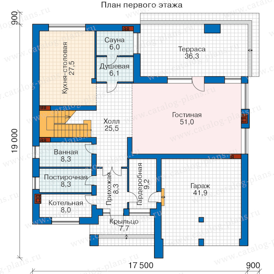План 1-этажа проекта 65-35MA