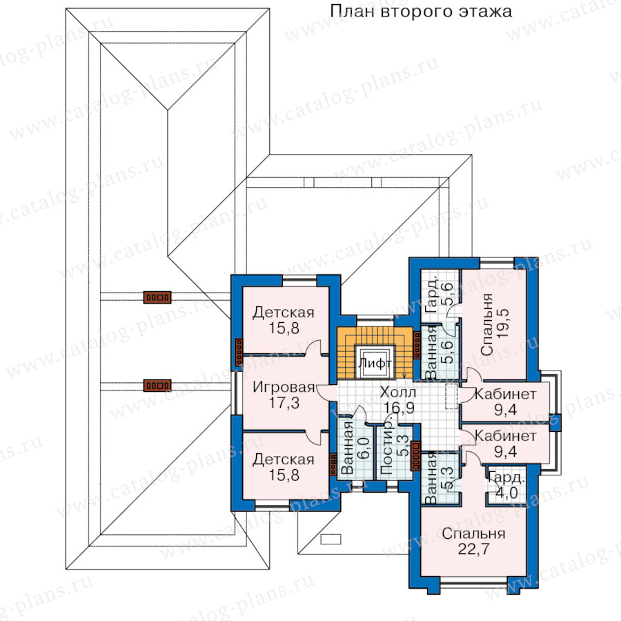 План 3-этажа проекта 46-08BAGL