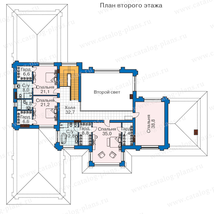 План 3-этажа проекта 68-71L