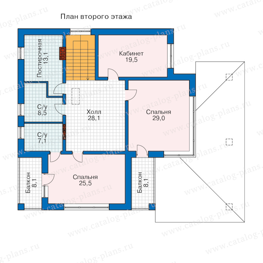 План 2-этажа проекта 62-50AMK3L
