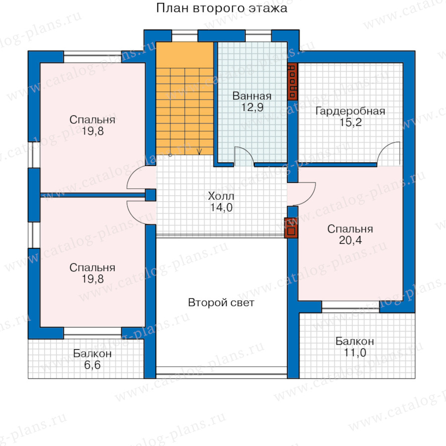 План 2-этажа проекта 46-96BG
