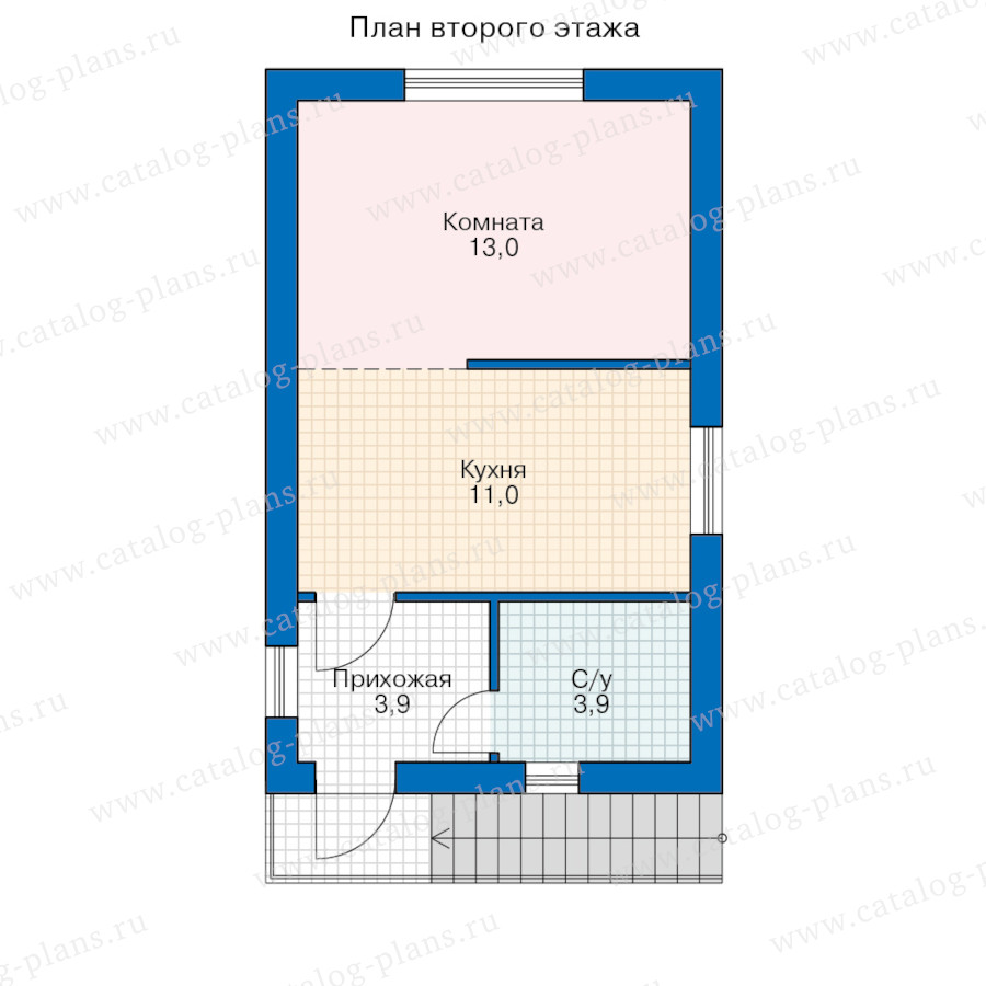 План 2-этажа проекта 92-33