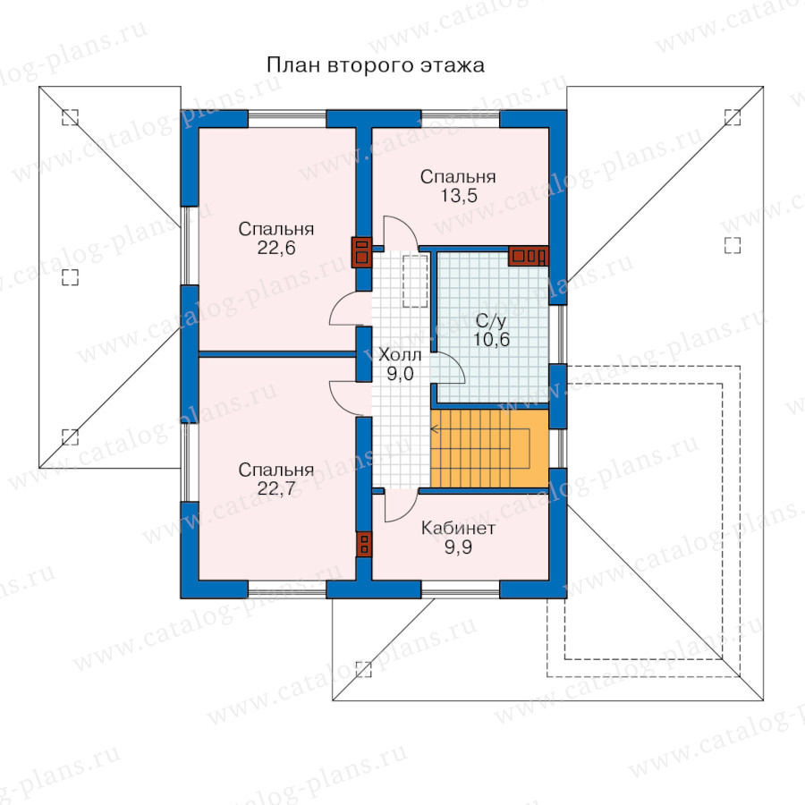 План 2-этажа проекта 65-83A