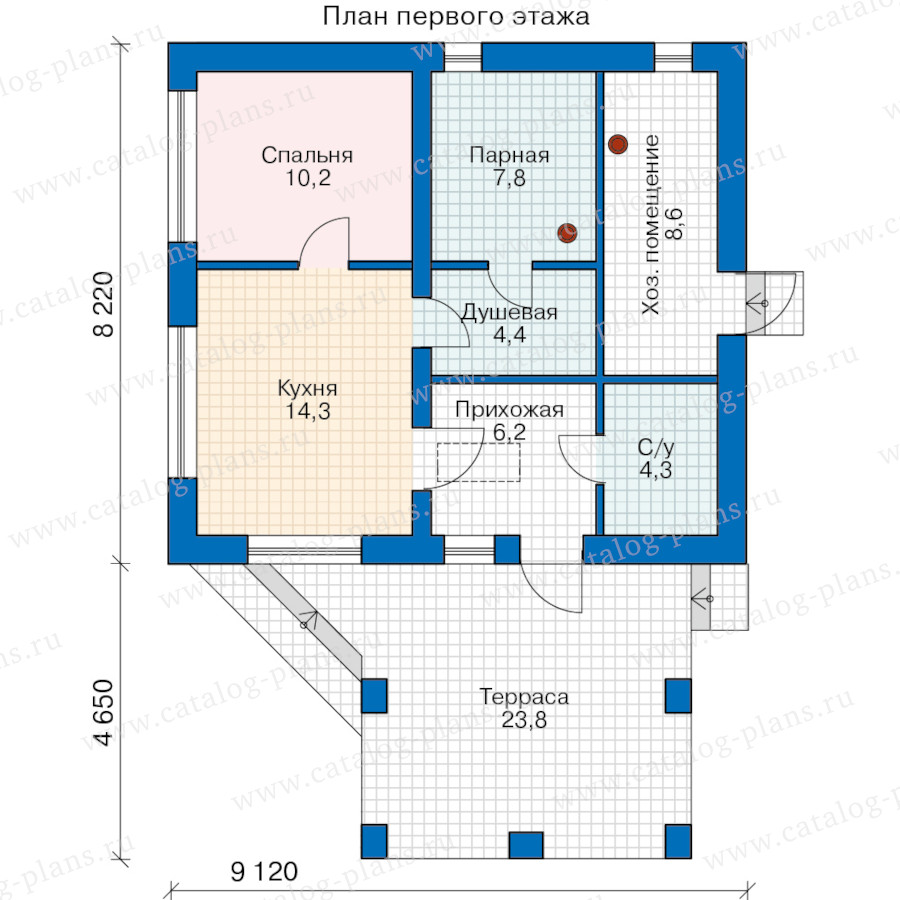 План 1-этажа проекта 91-19BF