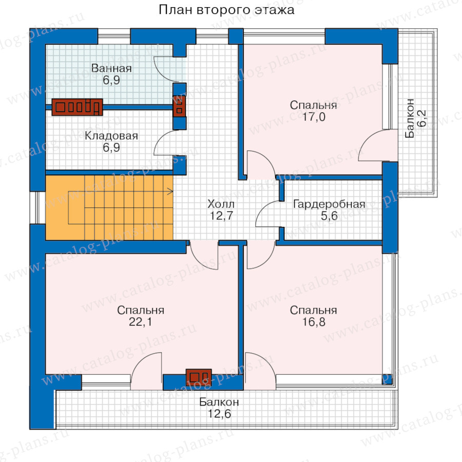 План 2-этажа проекта 62-71BR